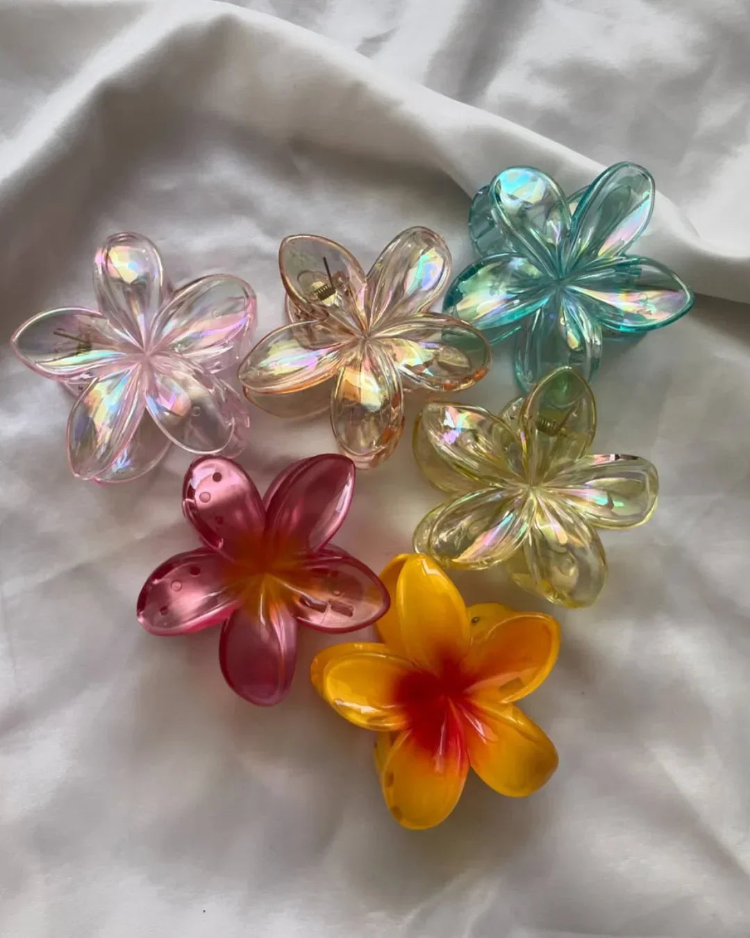 clear flower clips