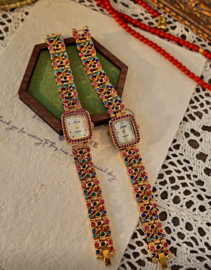 luxury rhinestone watch