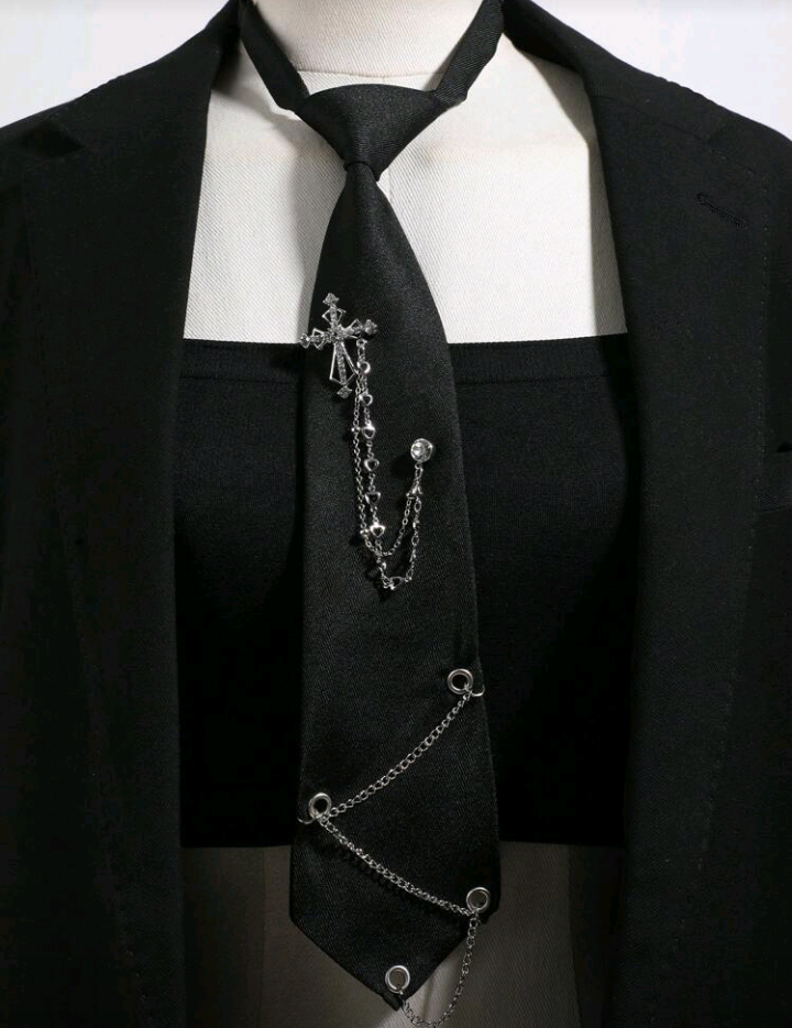 cross chain tie (available in 5 colors)