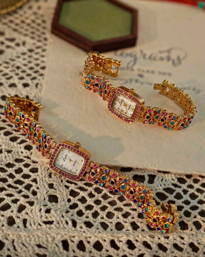 luxury rhinestone watch