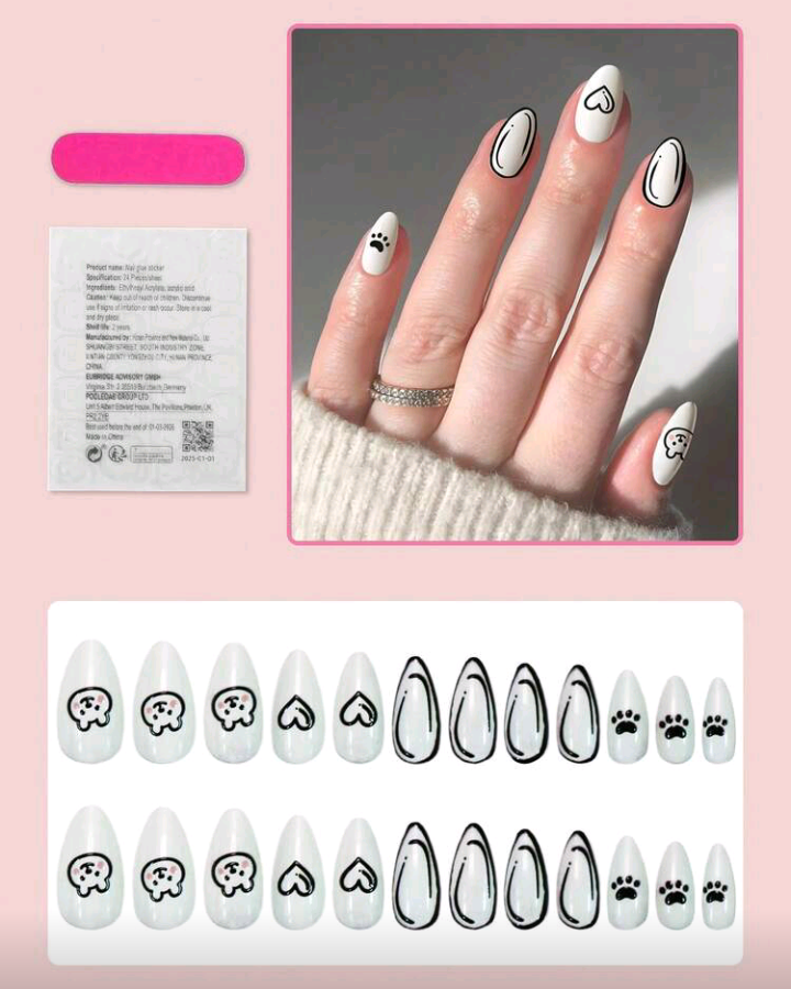 cartoon press on nails