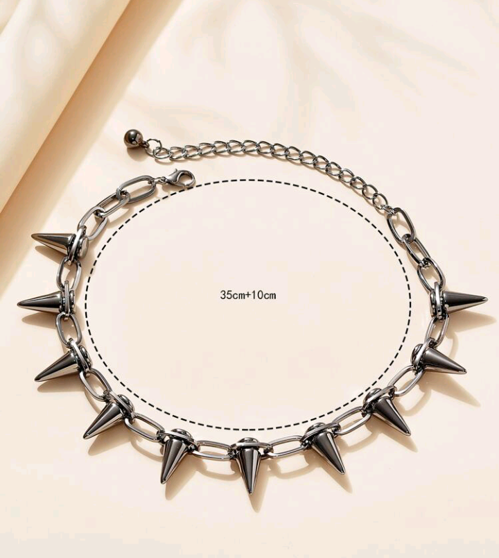 punk spikes necklace