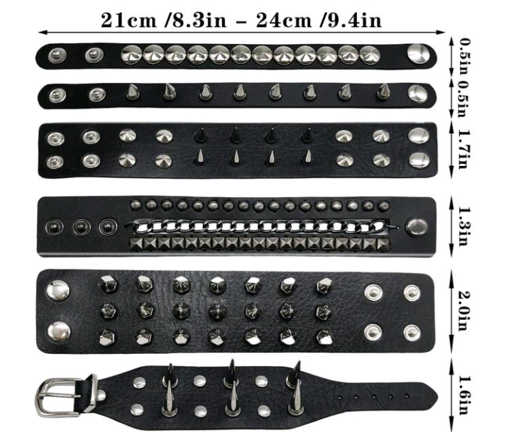 punk spike bracelets