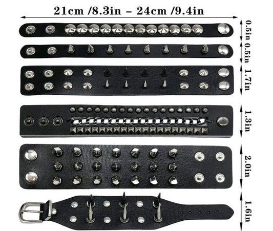 punk spike bracelets