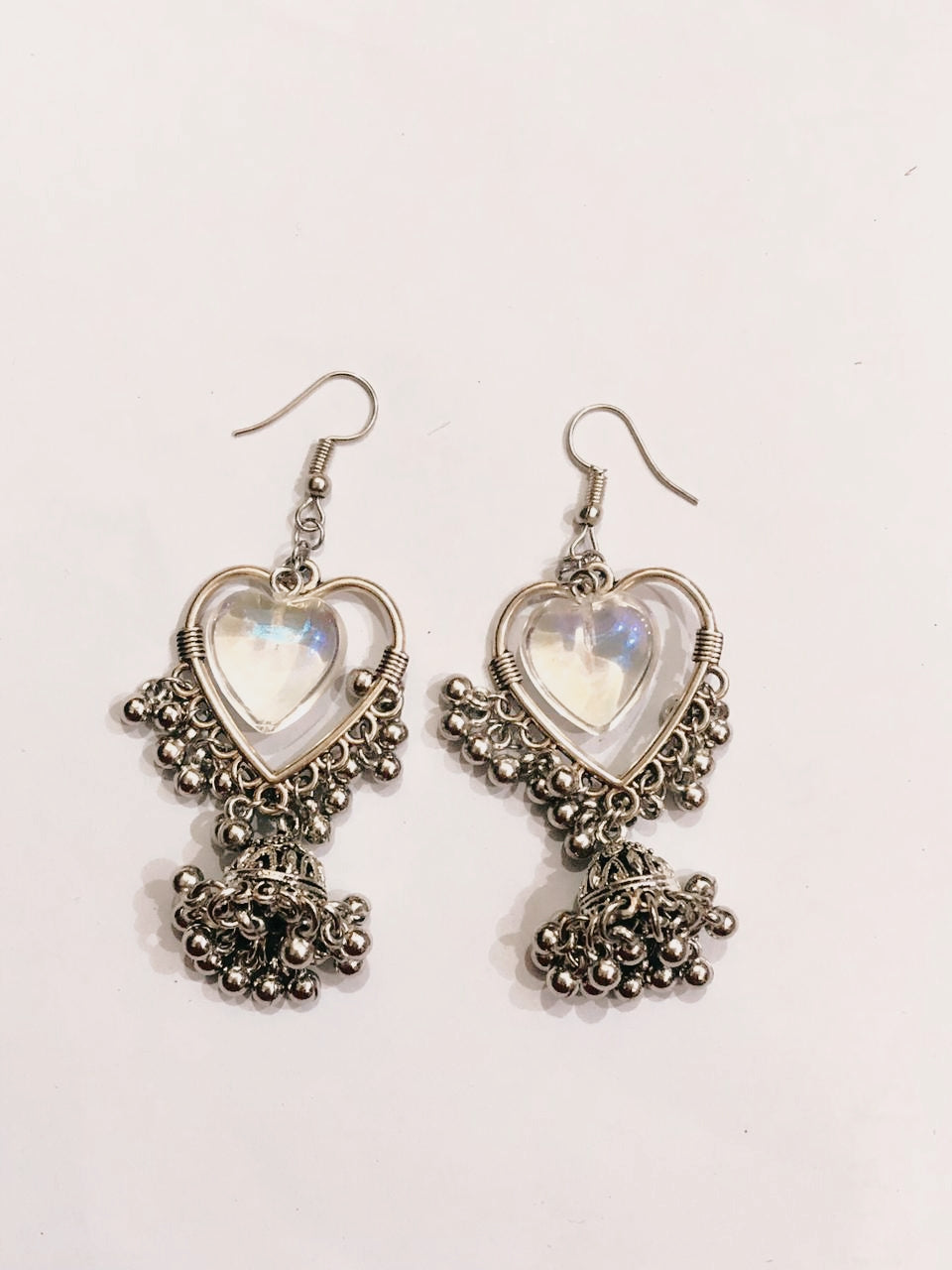 glass heart jhumkay