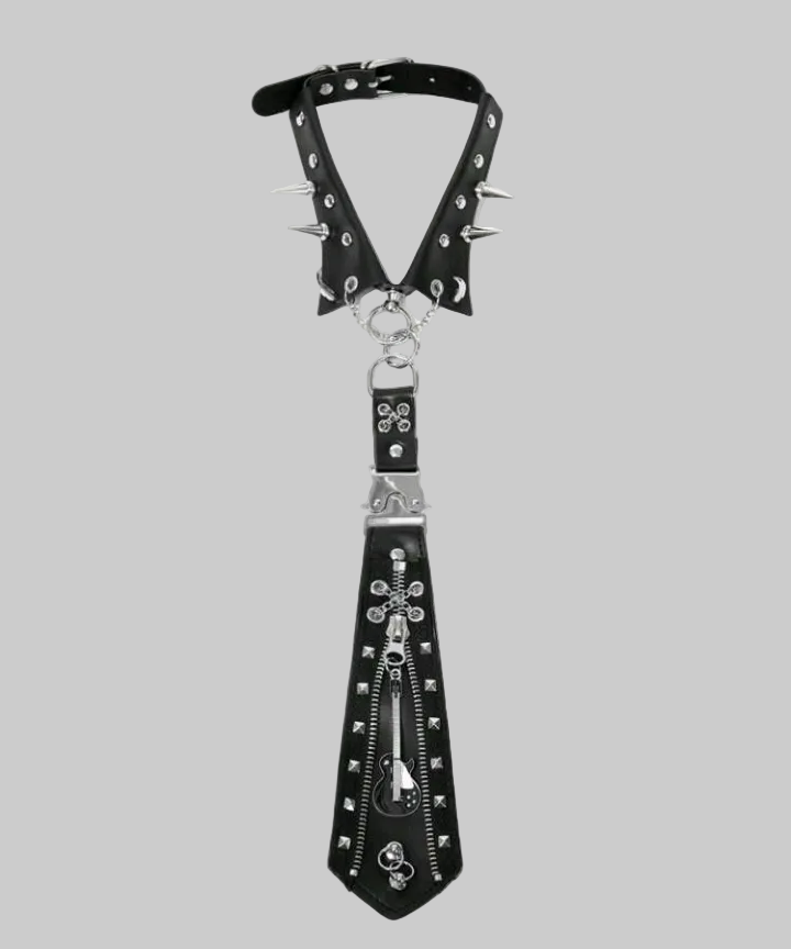 grunge rockstar choker tie