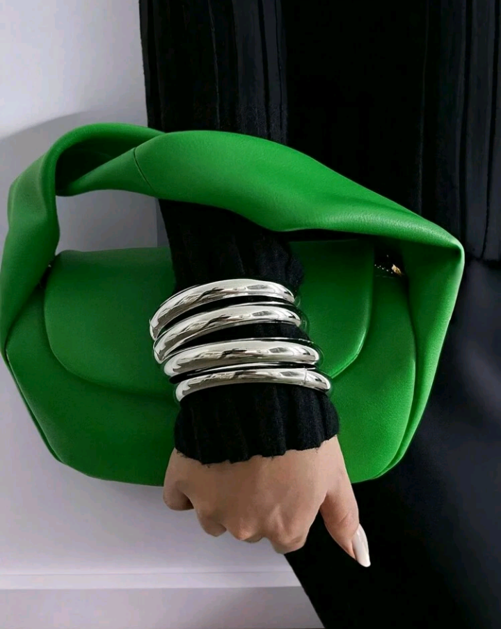 chunky metal bangles 4 pcs