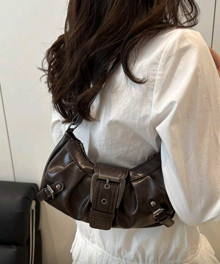 biker punk handbag (coffee color)