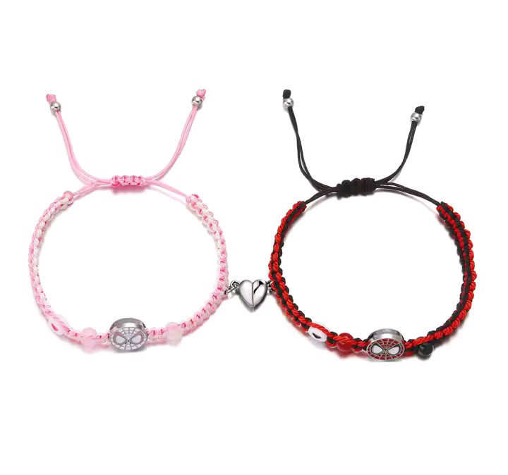 couple's matching bracelets (hello kitty, spiderman, batman)