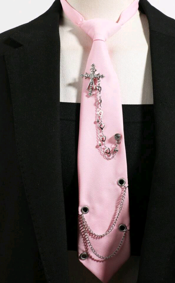 cross chain tie (available in 5 colors)