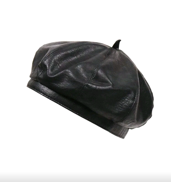 PU leather hat