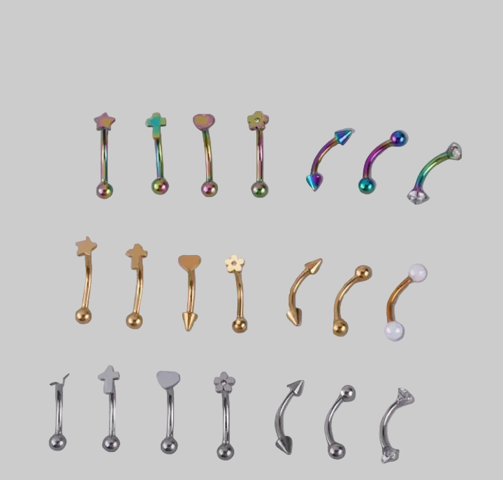 eye brow piercing 1 pc (stainless steel)