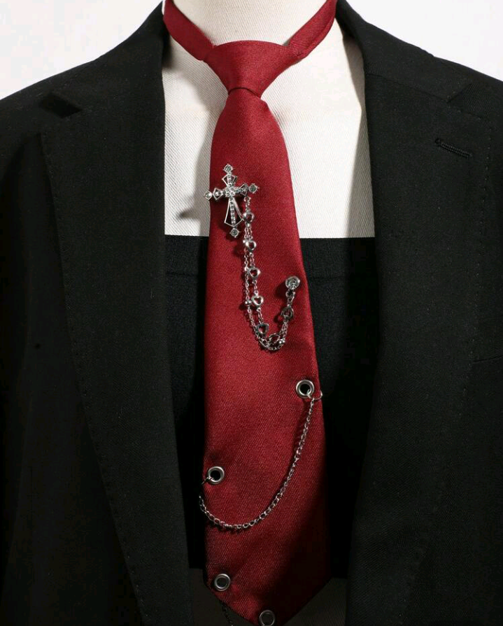 cross chain tie (available in 5 colors)