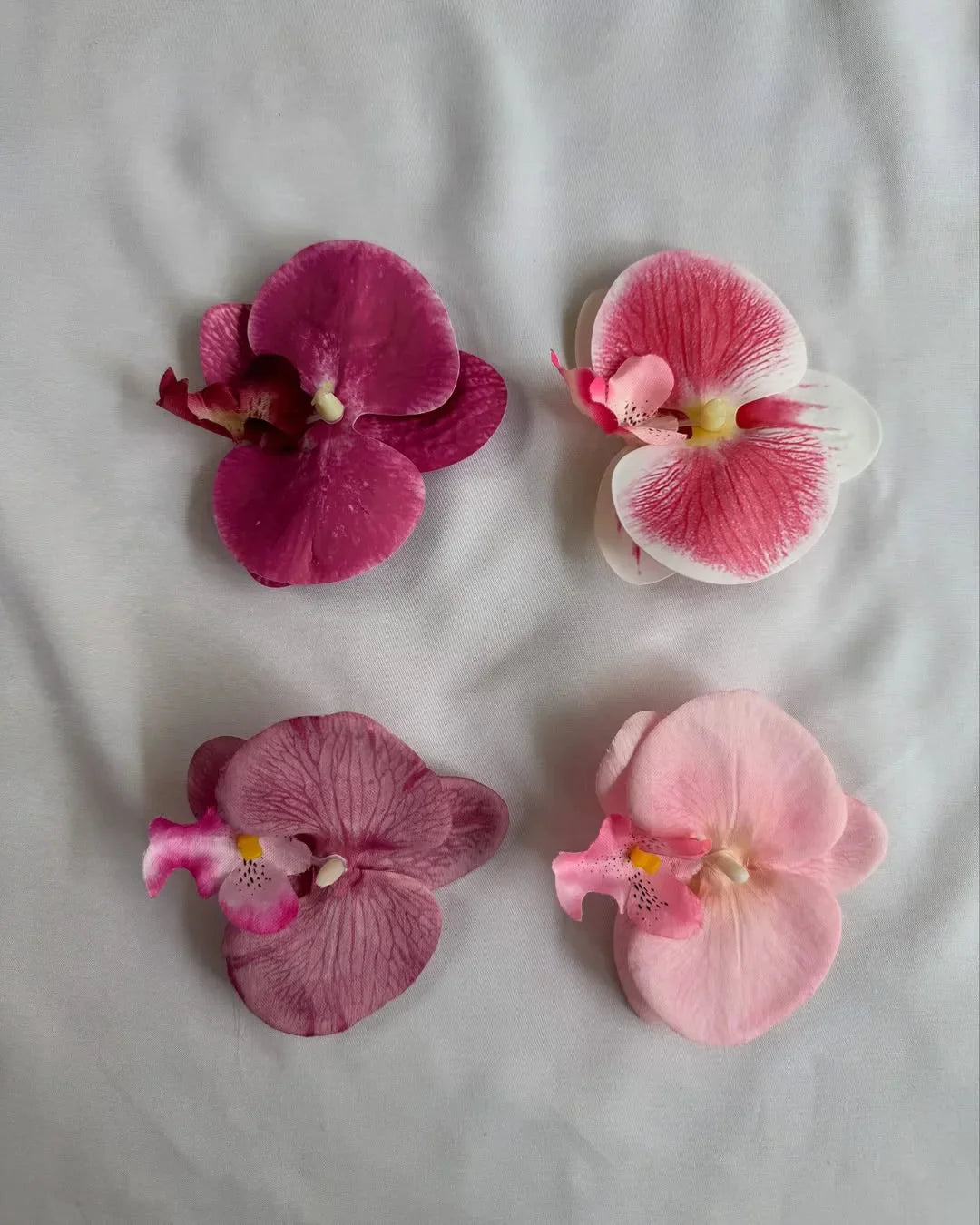 orchid hair clips