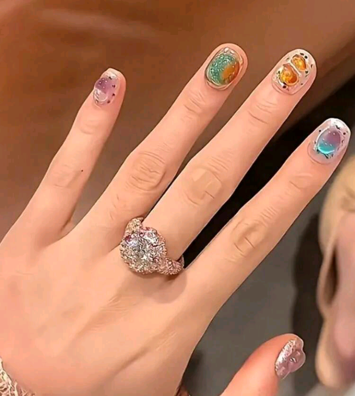 bubble candy handmade nails
